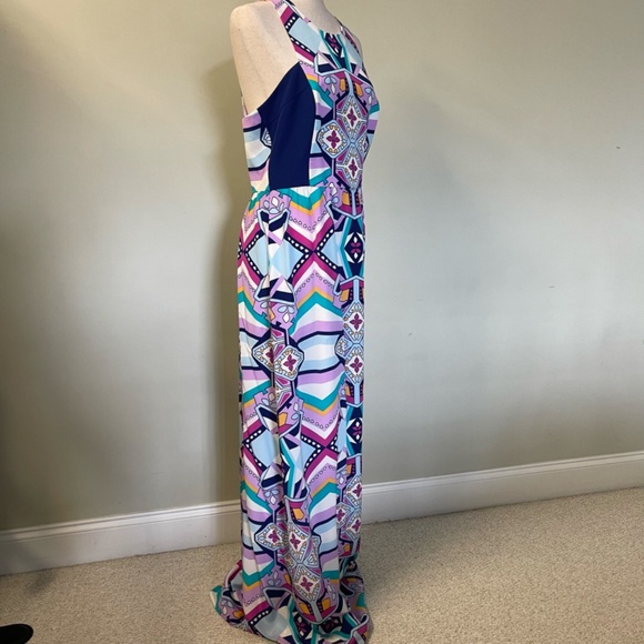 NWT Annie Griffin Silk Aztec Geometric Dress - Size 10 - Picture 9 of 11